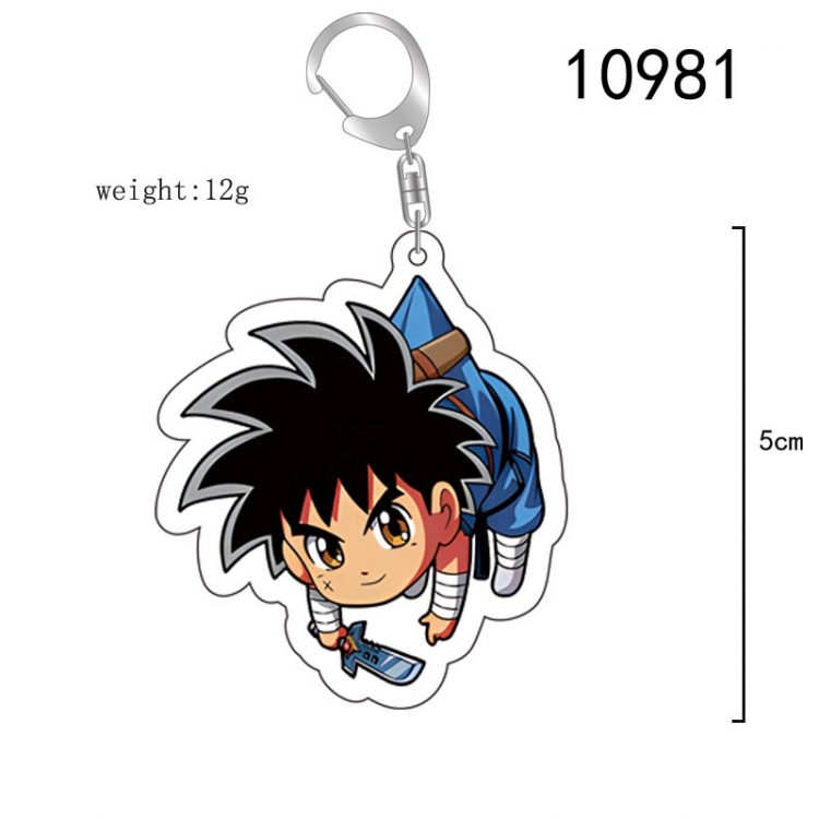 Dragon Quest Anime acrylic Key Chain  price for 5 pcs 10981