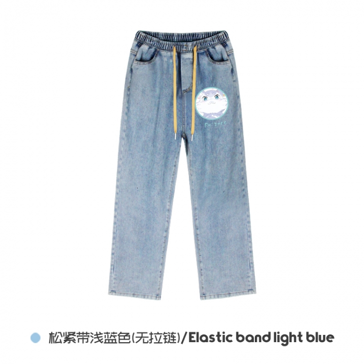 Re:Zero kara Hajimeru Isekai Seikatsu Elasticated No-Zip Denim Trousers from M to 3XL  NZCK02-9
