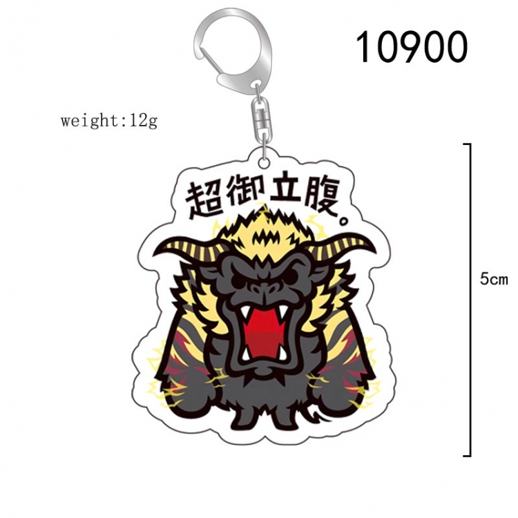 Monster Hunter Anime acrylic Key Chain  price for 5 pcs 10900