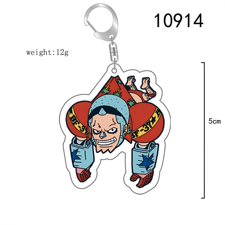 One Piece Anime acrylic Key Chain  price for 5 pcs 10914