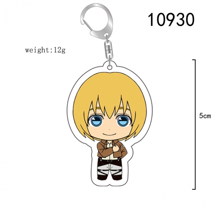 Shingeki no Kyojin Anime acrylic Key Chain  price for 5 pcs  10930