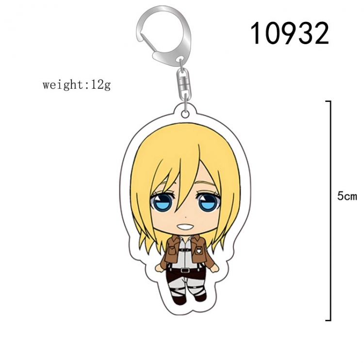 Shingeki no Kyojin Anime acrylic Key Chain  price for 5 pcs 10932