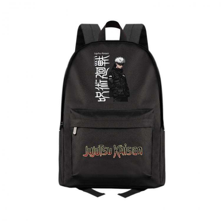 Jujutsu Kaisen   Anime Print Zipper Canvas Multifunctional Storage Bag Backpack 41X29X16cm