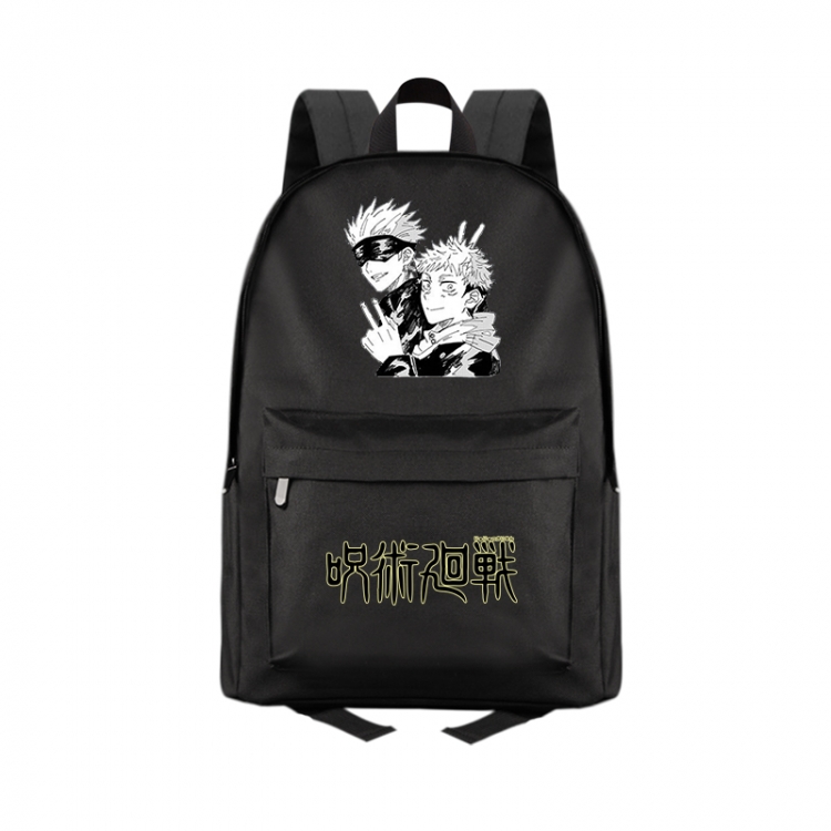 Jujutsu Kaisen   Anime Print Zipper Canvas Multifunctional Storage Bag Backpack 41X29X16cm