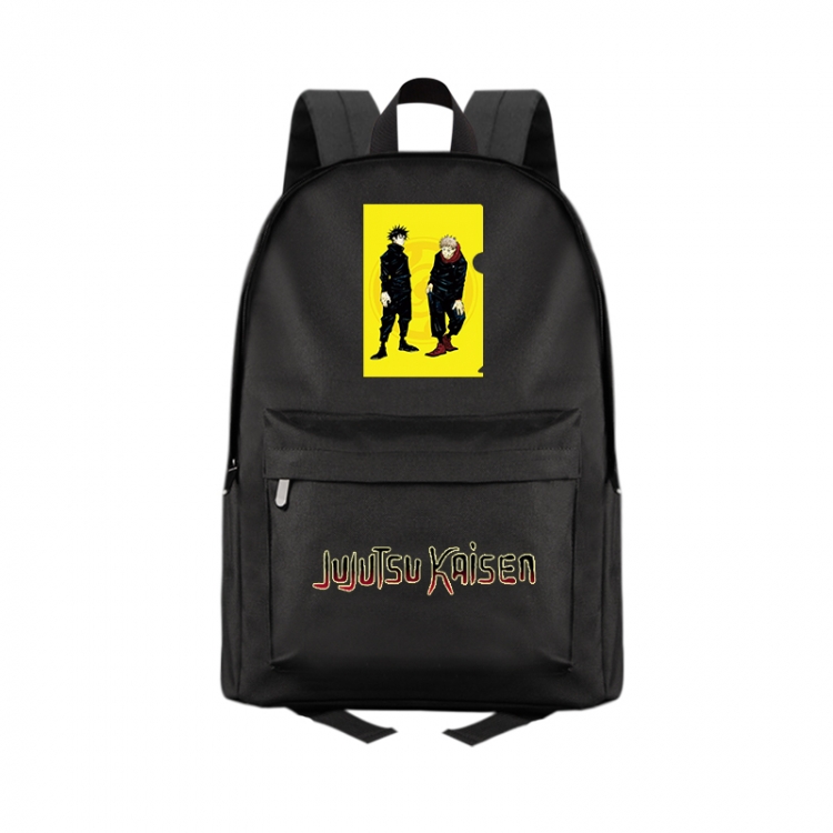 Jujutsu Kaisen   Anime Print Zipper Canvas Multifunctional Storage Bag Backpack 41X29X16cm