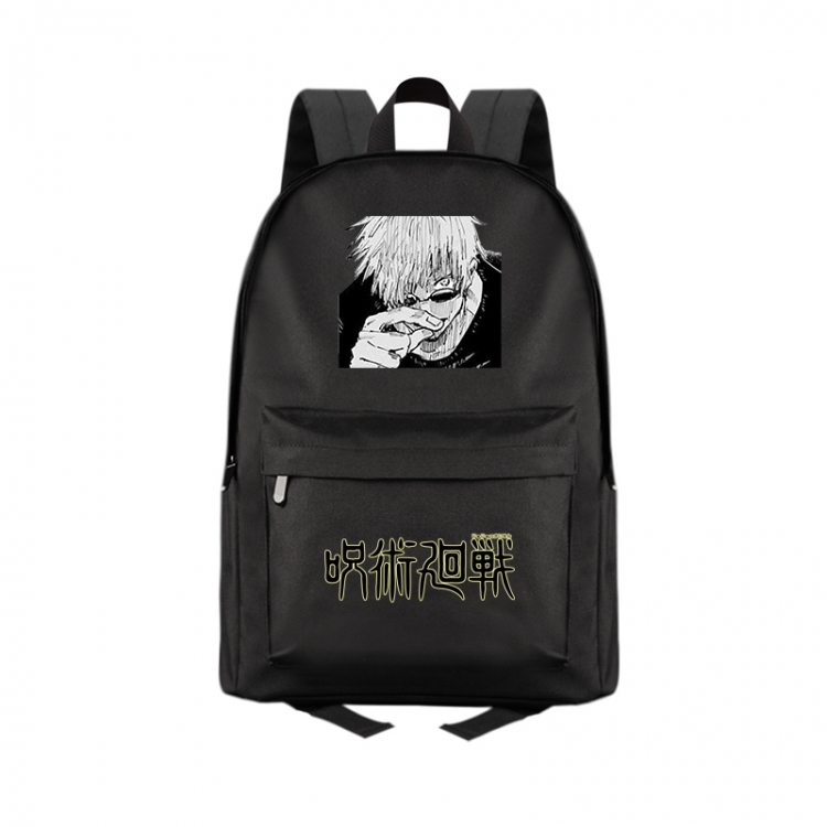 Jujutsu Kaisen   Anime Print Zipper Canvas Multifunctional Storage Bag Backpack 41X29X16cm