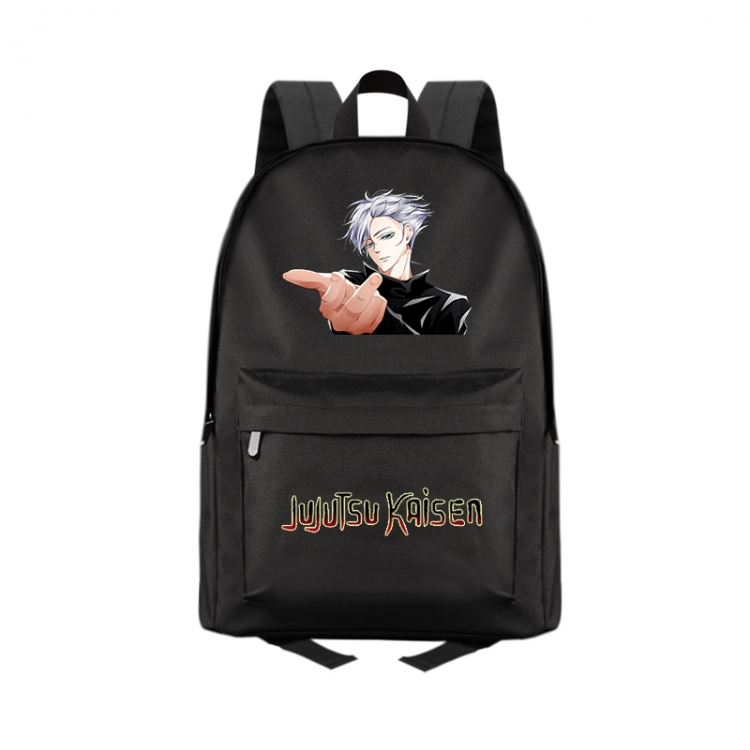 Jujutsu Kaisen   Anime Print Zipper Canvas Multifunctional Storage Bag Backpack 41X29X16cm