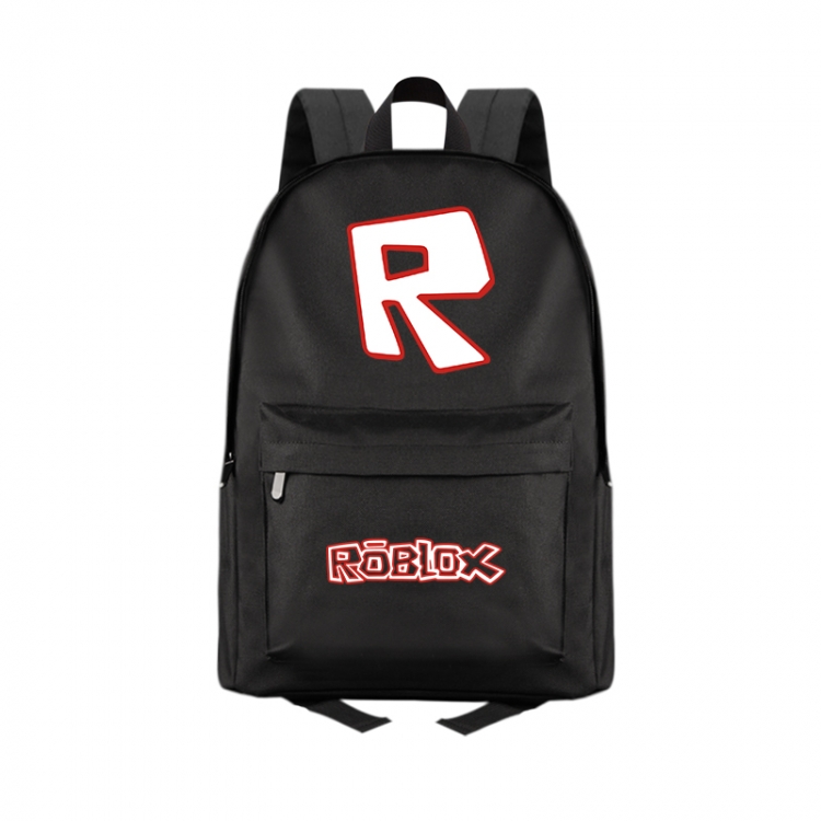 Robllox  Anime Print Zipper Canvas Multifunctional Storage Bag Backpack 41X29X16cm
