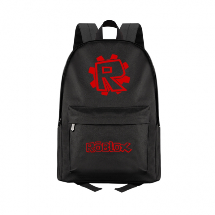 Robllox  Anime Print Zipper Canvas Multifunctional Storage Bag Backpack 41X29X16cm