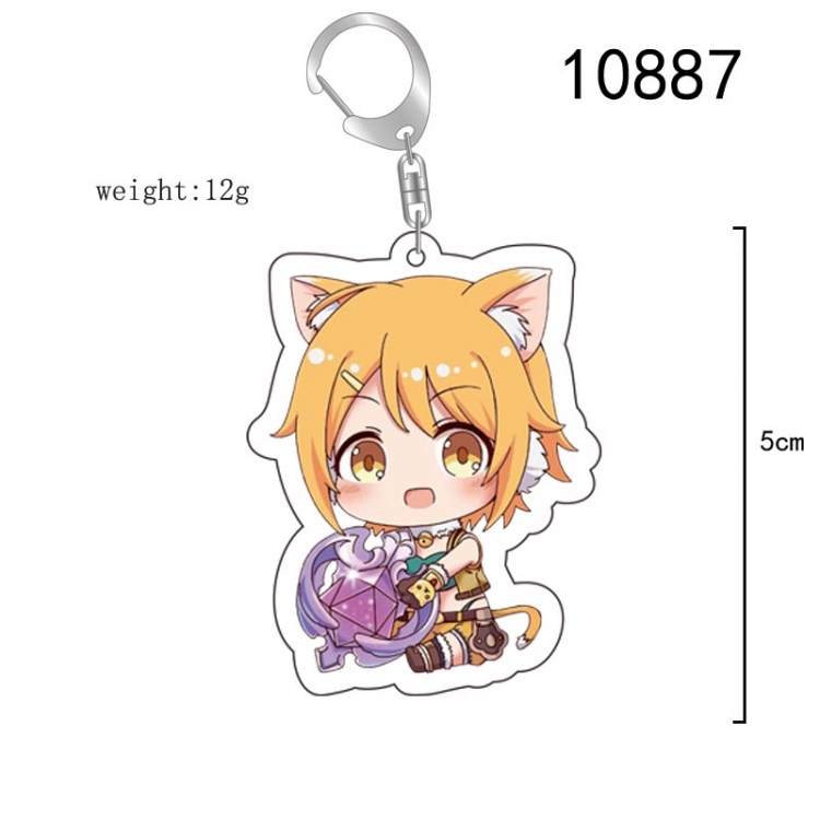 Re:Dive Anime acrylic Key Chain  price for 5 pcs 10887