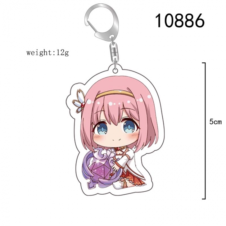 Re:Dive Anime acrylic Key Chain  price for 5 pcs 10886