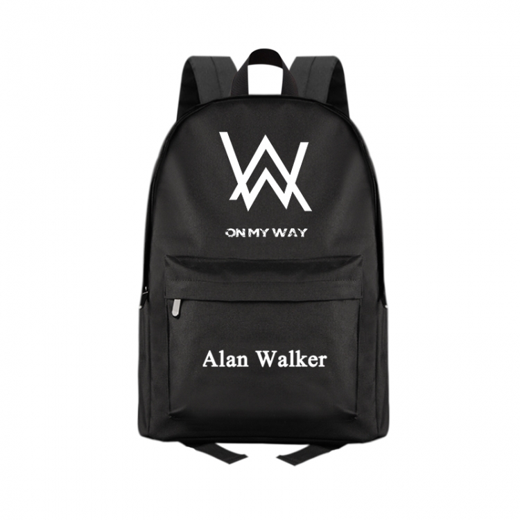 Alan Olav Walker Anime Print Zipper Canvas Multifunctional Storage Bag Backpack 41X29X16cm