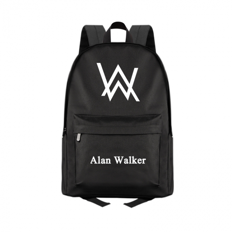 Alan Olav Walker Anime Print Zipper Canvas Multifunctional Storage Bag Backpack 41X29X16cm