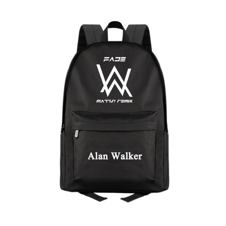 Alan Olav Walker Anime Print Zipper Canvas Multifunctional Storage Bag Backpack 41X29X16cm