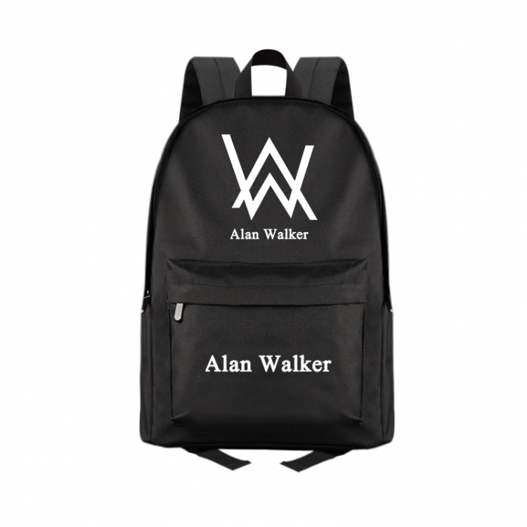 Alan Olav Walker Anime Print Zipper Canvas Multifunctional Storage Bag Backpack 41X29X16cm