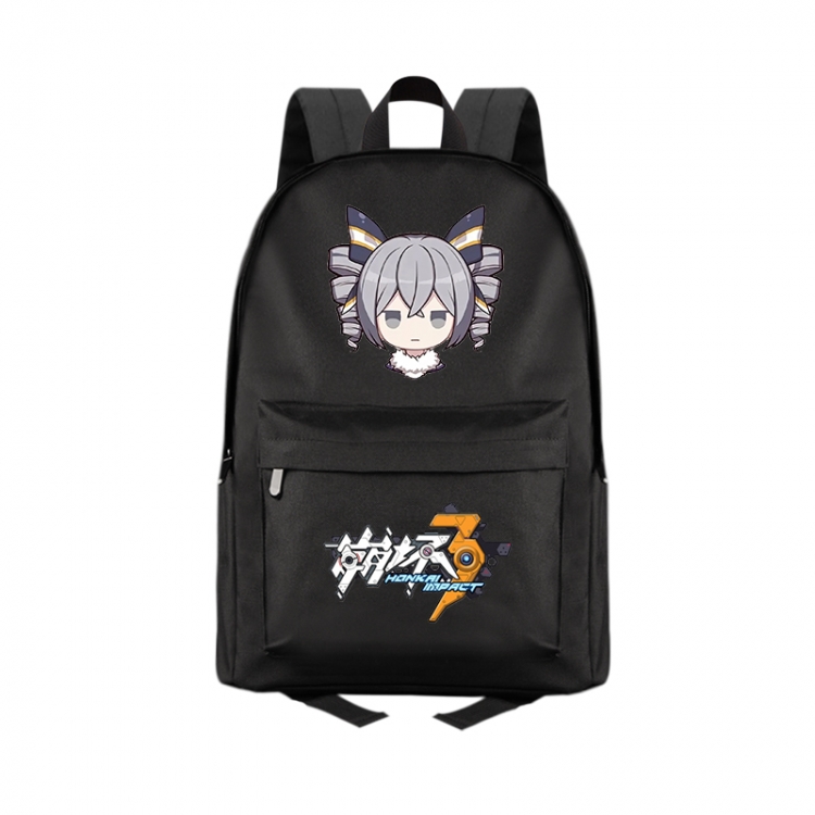 Collapse 3 Anime Print Zipper Canvas Multifunctional Storage Bag Backpack 41X29X16cm