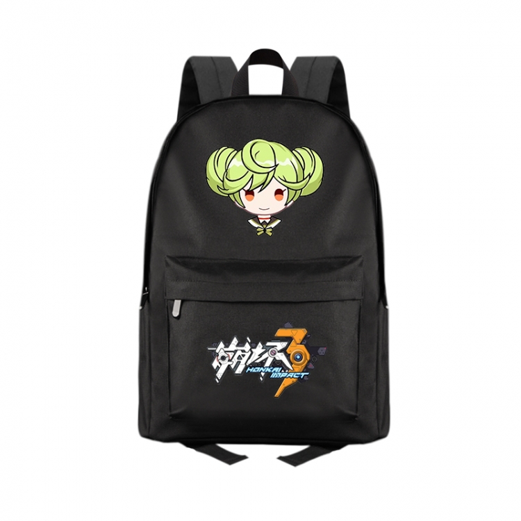 Collapse 3 Anime Print Zipper Canvas Multifunctional Storage Bag Backpack 41X29X16cm