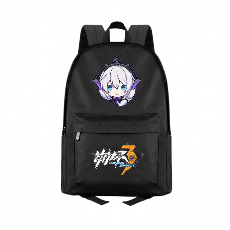 Collapse 3 Anime Print Zipper Canvas Multifunctional Storage Bag Backpack 41X29X16cm