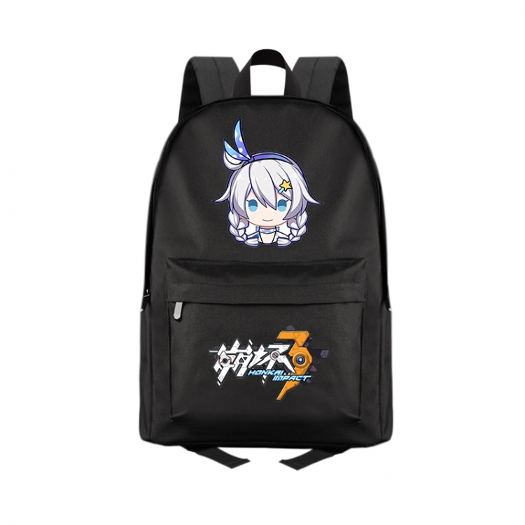 Collapse 3 Anime Print Zipper Canvas Multifunctional Storage Bag Backpack 41X29X16cm