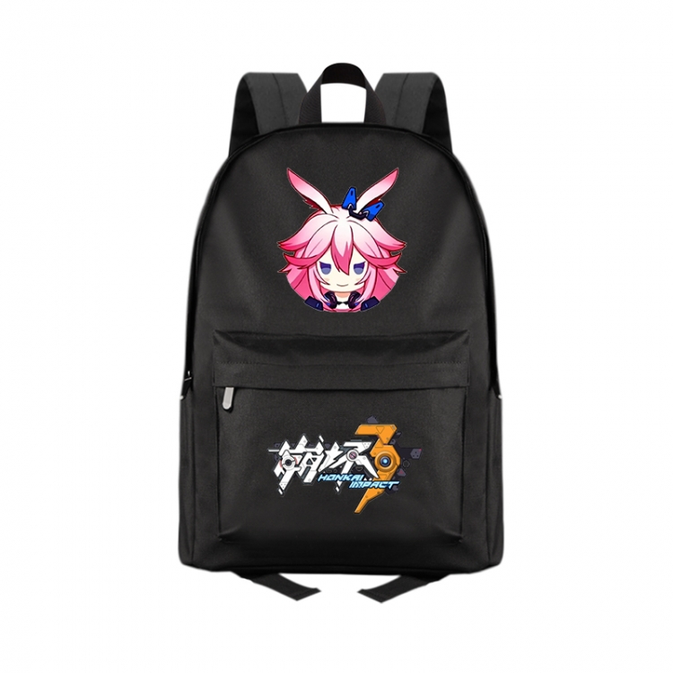 Collapse 3 Anime Print Zipper Canvas Multifunctional Storage Bag Backpack 41X29X16cm