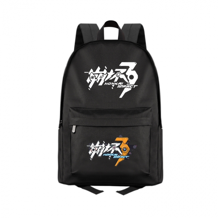 Collapse 3 Anime Print Zipper Canvas Multifunctional Storage Bag Backpack 41X29X16cm