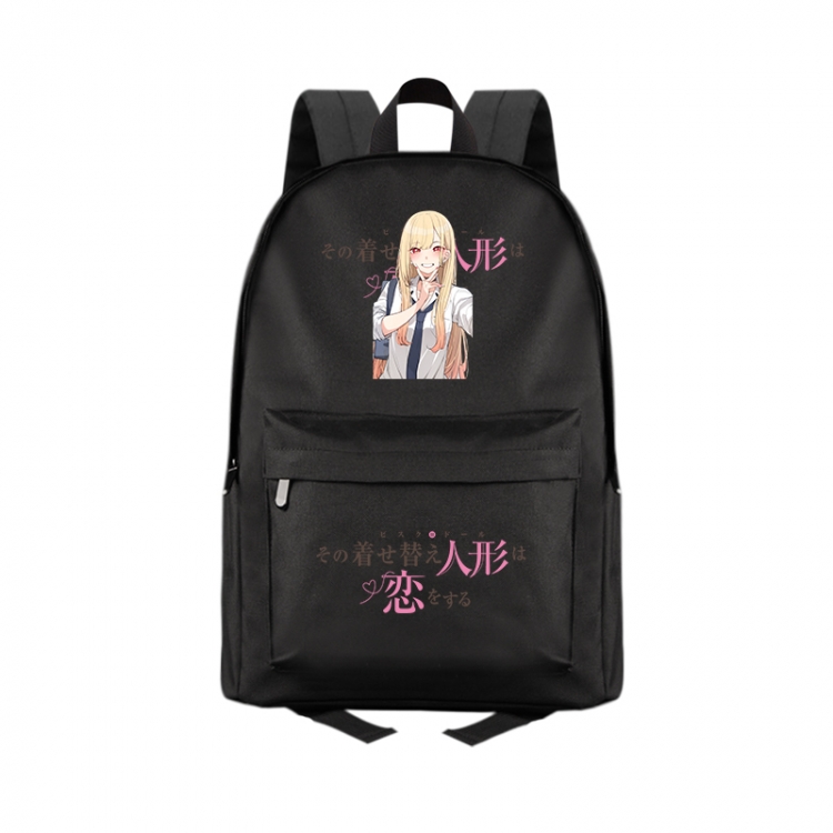 Dressing dolls fall in love Anime Print Zipper Canvas Multifunctional Storage Bag Backpack 41X29X16cm