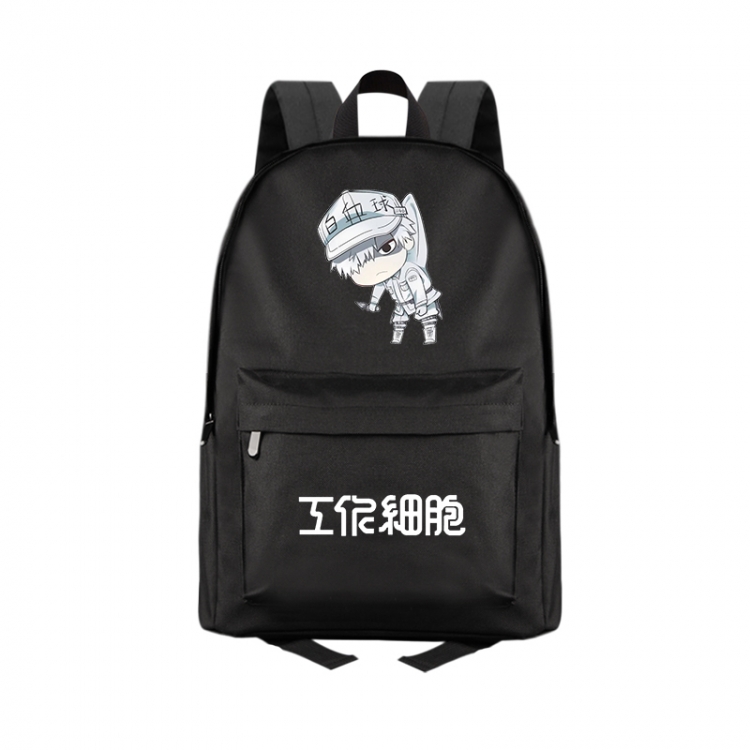 Working cell Anime Print Zipper Canvas Multifunctional Storage Bag Backpack 41X29X16cm