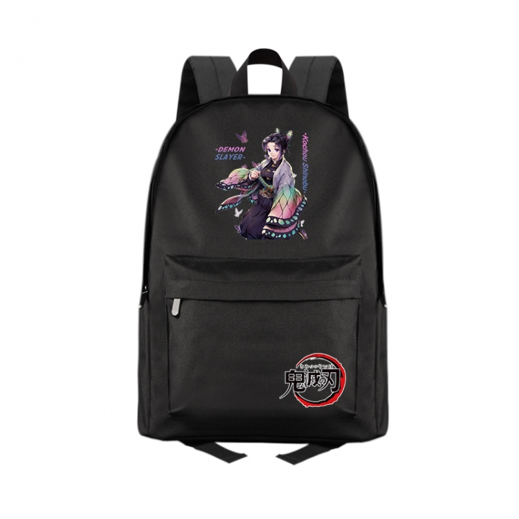 Demon Slayer Kimets Anime Print Zipper Canvas Multifunctional Storage Bag Backpack 41X29X16cm