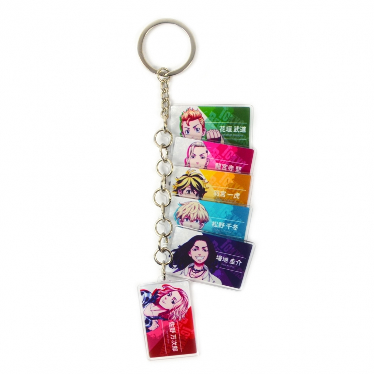 Tokyo Revengers  Anime Peripheral Acrylic Keychain Keyring Pendant price for 5 pcs style A