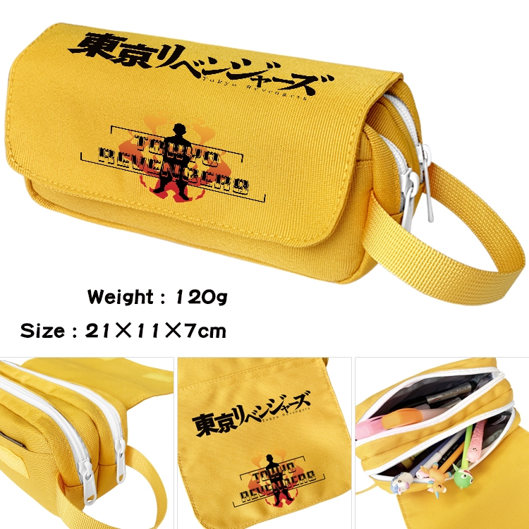 Tokyo Revengers Anime Multifunctional Waterproof Canvas Portable Pencil Bag Cosmetic Bag 20x11x7cm