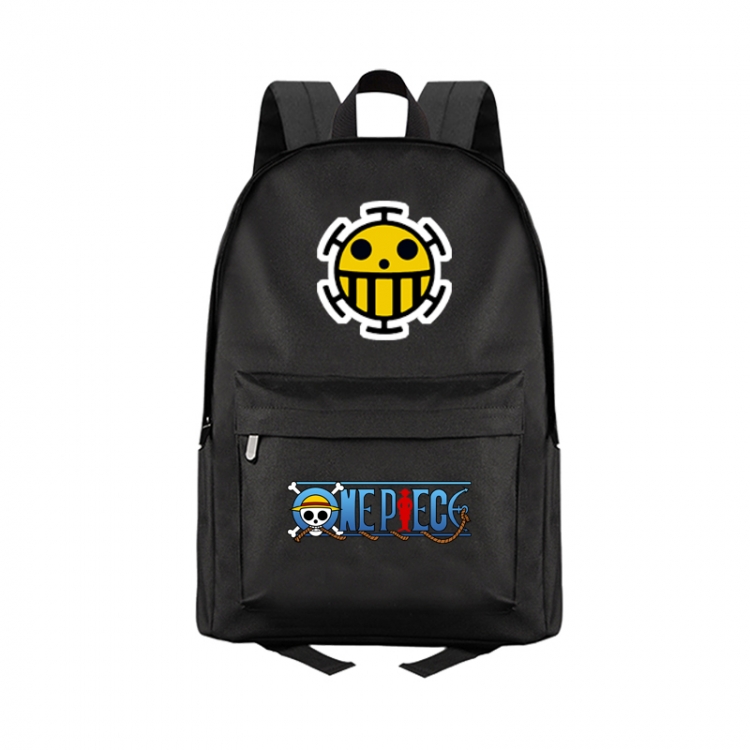 One Piece Anime Print Zipper Canvas Multifunctional Storage Bag Backpack 41X29X16cm