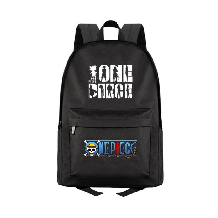 One Piece Anime Print Zipper Canvas Multifunctional Storage Bag Backpack 41X29X16cm