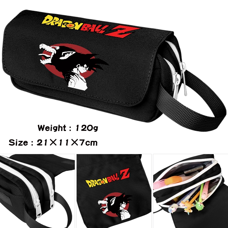 DRAGON BALL Anime Multifunctional Waterproof Canvas Portable Pencil Bag Cosmetic Bag 20x11x7cm