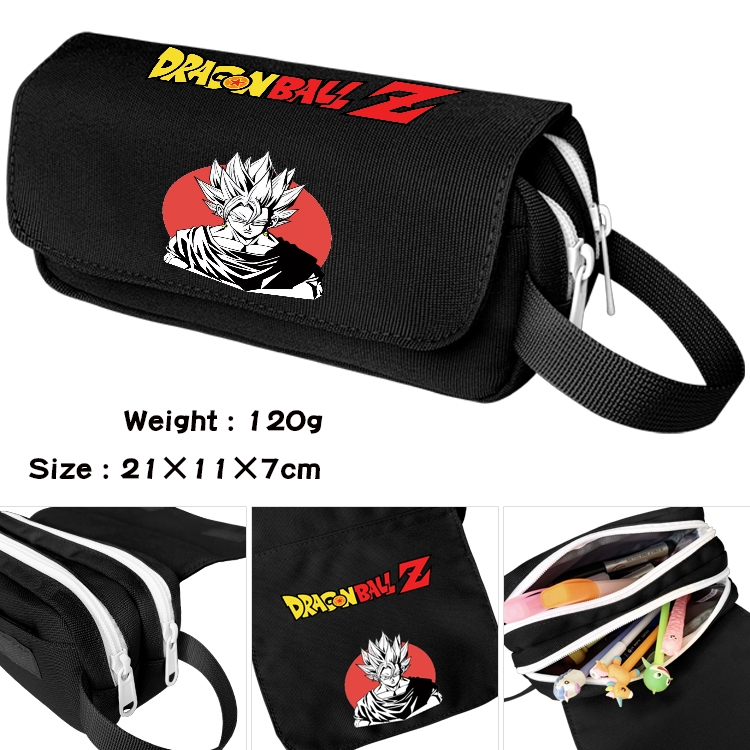 DRAGON BALL Anime Multifunctional Waterproof Canvas Portable Pencil Bag Cosmetic Bag 20x11x7cm