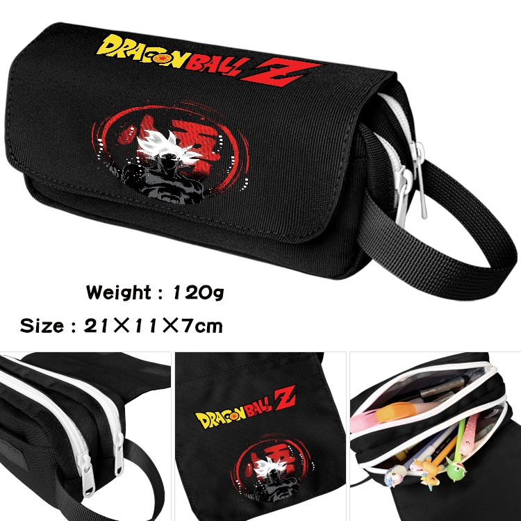 DRAGON BALL Anime Multifunctional Waterproof Canvas Portable Pencil Bag Cosmetic Bag 20x11x7cm