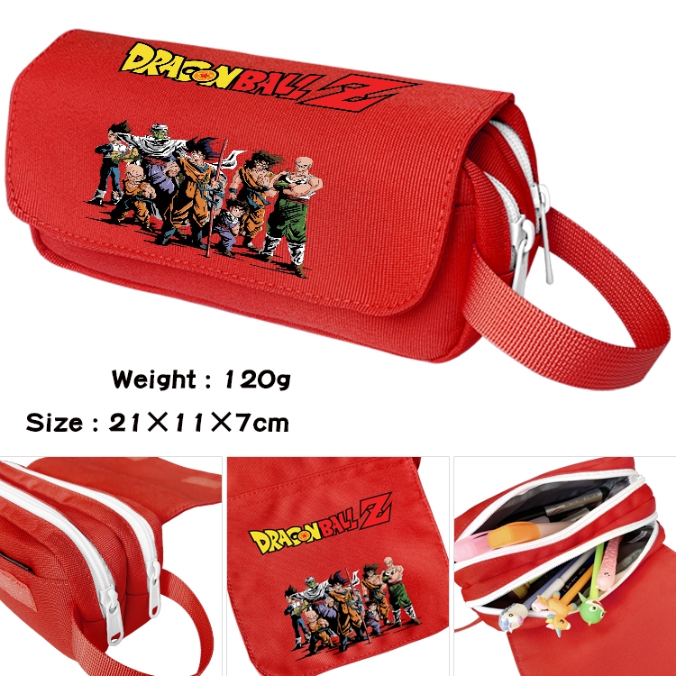 DRAGON BALL Anime Multifunctional Waterproof Canvas Portable Pencil Bag Cosmetic Bag 20x11x7cm