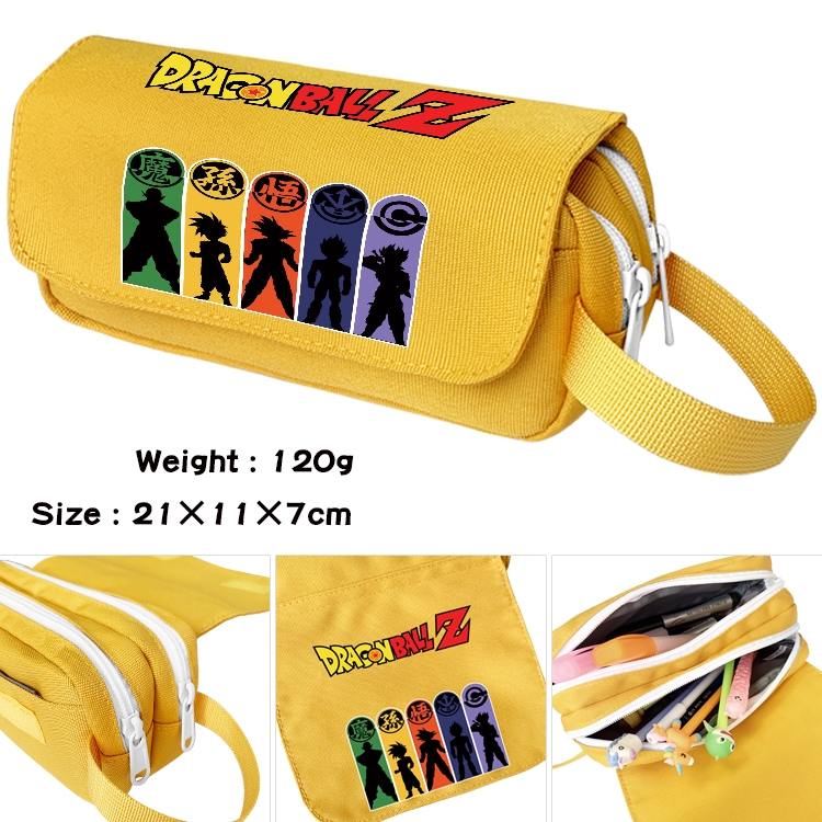 DRAGON BALL Anime Multifunctional Waterproof Canvas Portable Pencil Bag Cosmetic Bag 20x11x7cm