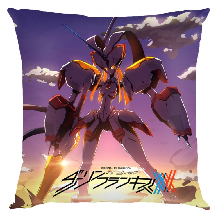 DARLING in the FRANX  Anime square full-color pillow cushion 45X45CM NO FILLING  G2-53