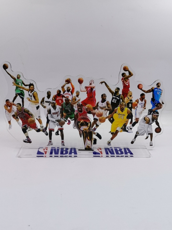 NBA  New Laser Acrylic keychain Standing Plates 25cm