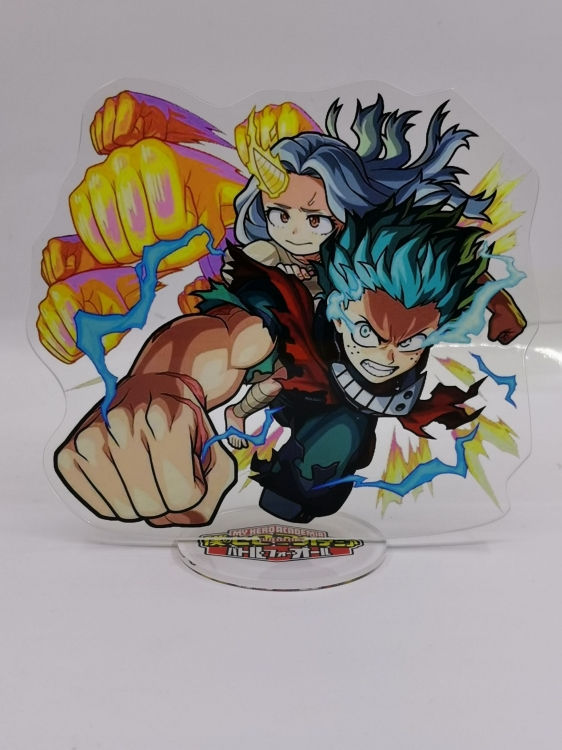 My Hero Academia Anime Laser Acrylic Humanoid  keychain Standing Plates