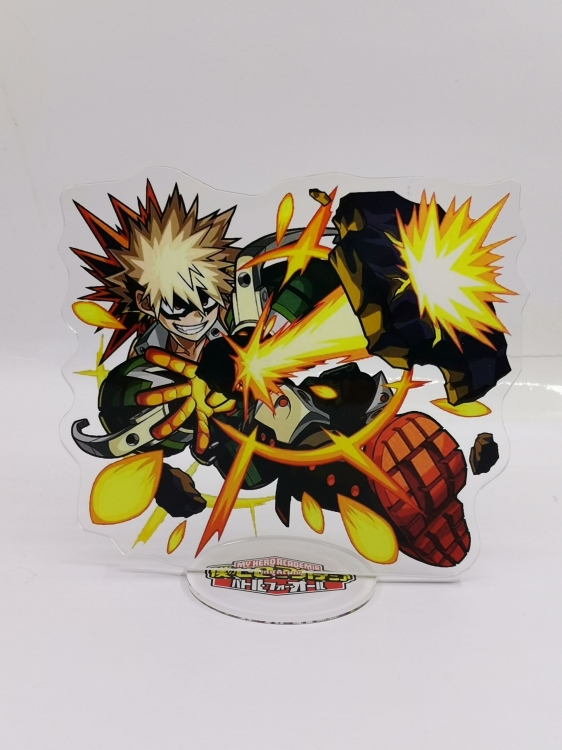 My Hero Academia Anime Laser Acrylic Humanoid  keychain Standing Plates