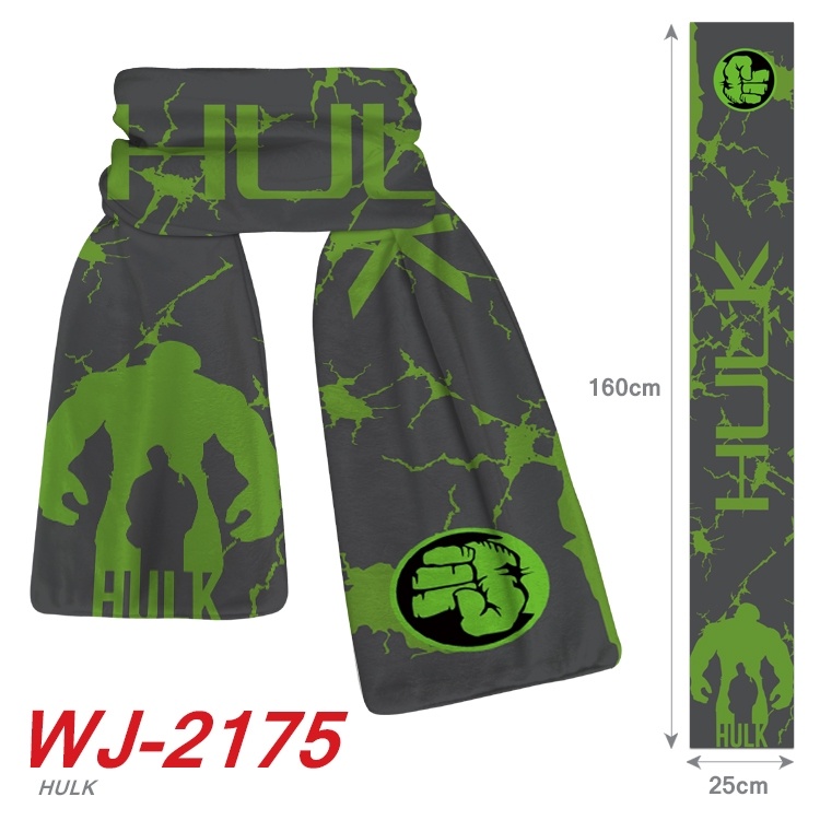 Hulk Movie  Anime Plush Impression Scarf WJ-2175