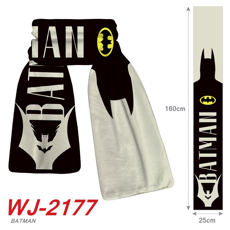 Batman Anime Plush Impression Scarf  WJ-2177