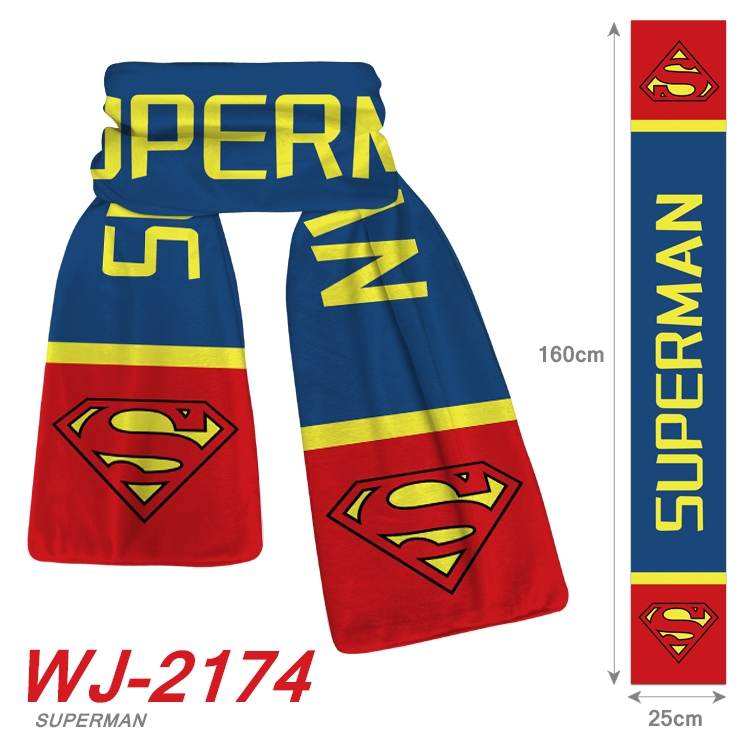 superman Anime Plush Impression Scarf  WJ-2174