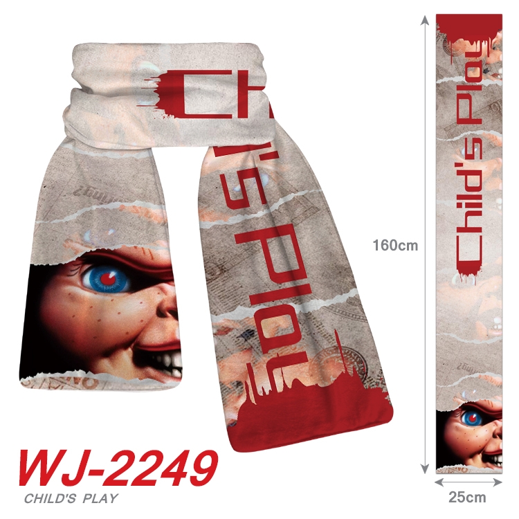 Chucky  Anime Plush Impression Scarf WJ-2249