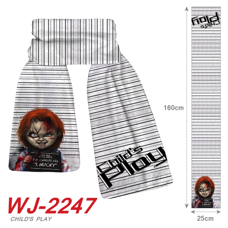 Chucky  Anime Plush Impression Scarf WJ-2247