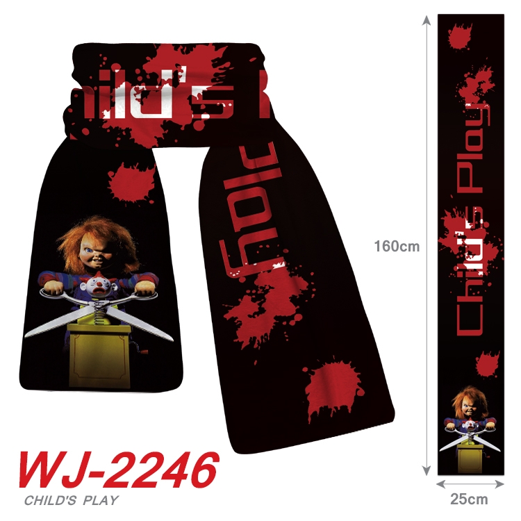 Chucky  Anime Plush Impression Scarf WJ-2246