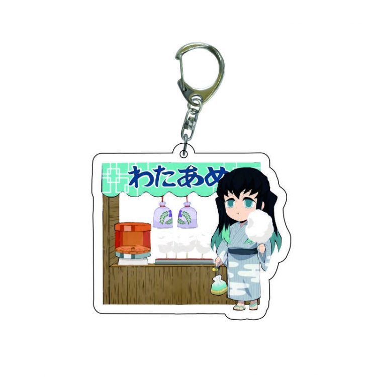 Demon Slayer Kimets Anime acrylic Key Chain  price for 5 pcs 7561