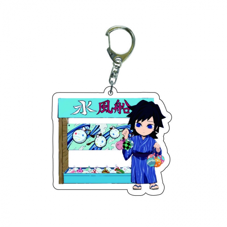 Demon Slayer Kimets Anime acrylic Key Chain  price for 5 pcs 7570