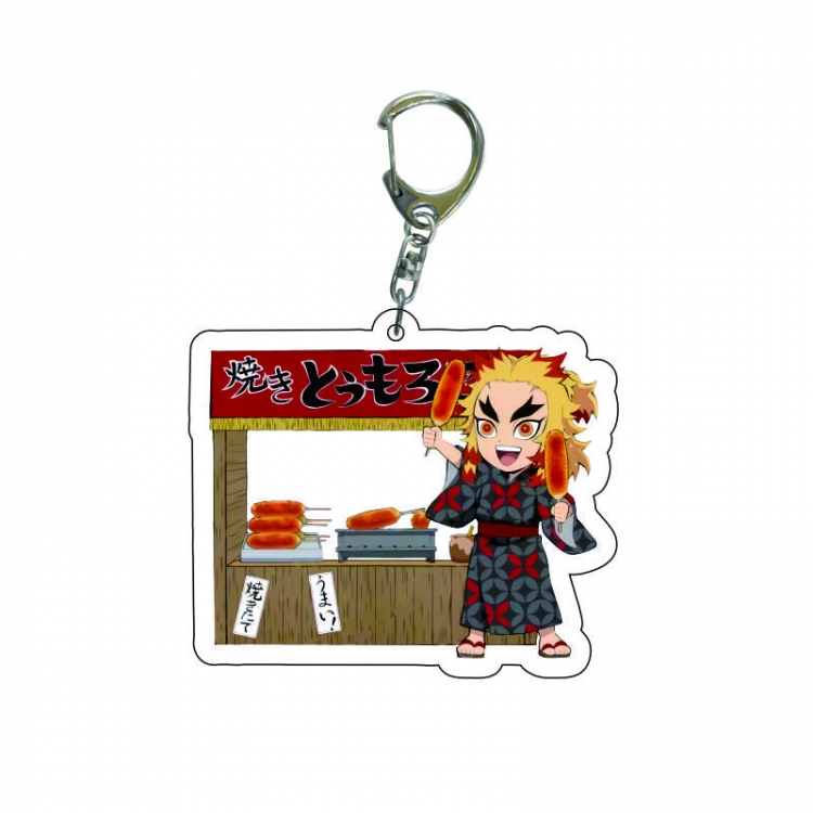 Demon Slayer Kimets Anime acrylic Key Chain  price for 5 pcs  7557